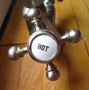 Water heater and hot water faucet